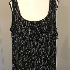 NWT Alex Evenings Jeweled Tank Top Size 2X